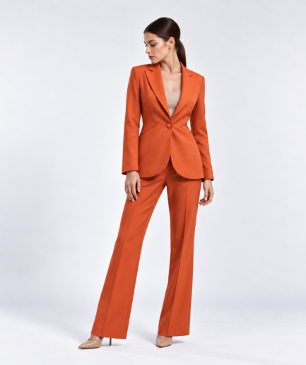 orange cold wool suit2