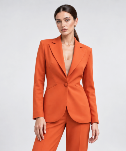 orange cold wool suit1