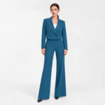 Teal cold wool suit