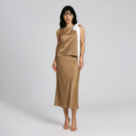 Classic natural silk top